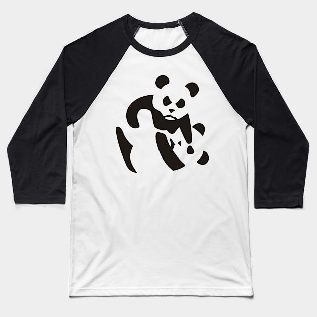 Fighting Pandas Baseball T-Shirt by JoyoSpring